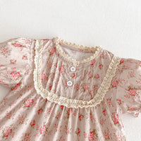 Load image into Gallery viewer, Baby Kid Girls Flower Print Dresses Wholesale 25050890
