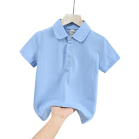 Load image into Gallery viewer, Baby Kid Boys Solid Color Polo Shirts Wholesale 25050891
