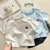 Load image into Gallery viewer, Baby Kid Girls Boys Solid Color Cartoon Tops Wholesale 25050892
