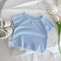 Load image into Gallery viewer, Baby Girls Solid Color Tops Wholesale 25050896
