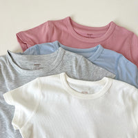 Load image into Gallery viewer, Baby Kid Girls Boys Solid Color Tops Wholesale 25050897
