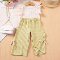 Load image into Gallery viewer, 2 Pieces Set Baby Kid Girls Solid Color Tank Tops And Pants Wholesale 25060401
