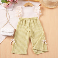 Load image into Gallery viewer, 2 Pieces Set Baby Kid Girls Solid Color Tank Tops And Pants Wholesale 25060401
