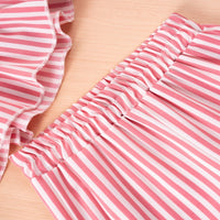 Load image into Gallery viewer, 2 Pieces Set Baby Kid Girls Striped Tank Tops And Pants Wholesale 25060402

