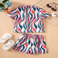 Load image into Gallery viewer, 2 Pieces Set Baby Kid Boys Color-blocking Shirts And Shorts Wholesale 25060404
