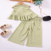 Load image into Gallery viewer, 2 Pieces Set Baby Kid Girls Striped Tank Tops And Pants Wholesale 25060405
