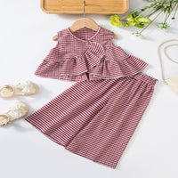 Load image into Gallery viewer, 2 Pieces Set Baby Kid Girls Striped Tank Tops And Pants Wholesale 25060405
