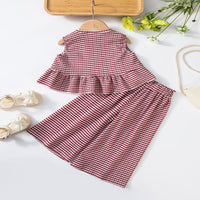 Load image into Gallery viewer, 2 Pieces Set Baby Kid Girls Striped Tank Tops And Pants Wholesale 25060405
