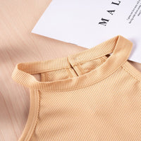 Load image into Gallery viewer, 2 Pieces Set Baby Kid Girls Solid Color Tank Tops And Shorts Wholesale 25060406
