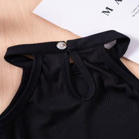 Load image into Gallery viewer, 2 Pieces Set Baby Kid Girls Solid Color Tank Tops And Shorts Wholesale 25060406
