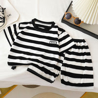 Load image into Gallery viewer, 2 Pieces Set Baby Kid Boys Striped T-Shirts And Shorts Wholesale 250604100
