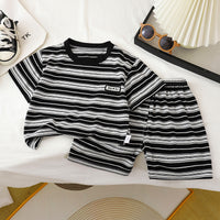 Load image into Gallery viewer, 2 Pieces Set Baby Kid Boys Striped T-Shirts And Shorts Wholesale 250604100
