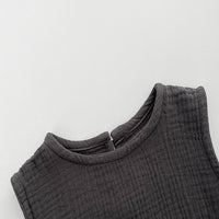 Load image into Gallery viewer, 2 Pieces Set Baby Kid Boys Solid Color Tank Tops And Shorts Wholesale 250604103
