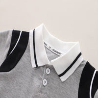 Load image into Gallery viewer, 2 Pieces Set Baby Kid Boys Color-blocking Alphabet Tops And Shorts Wholesale 250604109
