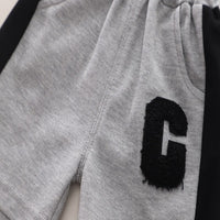 Load image into Gallery viewer, 2 Pieces Set Baby Kid Boys Color-blocking Alphabet Tops And Shorts Wholesale 250604109
