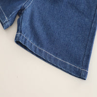 Load image into Gallery viewer, 2 Pieces Set Baby Kid Boys Letters Cartoon T-Shirts And Solid Color Shorts Wholesale 250604110
