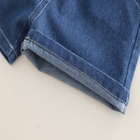 Load image into Gallery viewer, 2 Pieces Set Baby Kid Boys Letters Cartoon T-Shirts And Solid Color Shorts Wholesale 250604110
