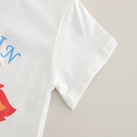 Load image into Gallery viewer, 2 Pieces Set Baby Kid Boys Letters Cartoon T-Shirts And Solid Color Shorts Wholesale 250604110
