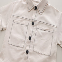 Load image into Gallery viewer, 2 Pieces Set Baby Kid Boys Solid Color Tops And Shorts Wholesale 250604114
