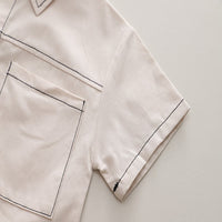 Load image into Gallery viewer, 2 Pieces Set Baby Kid Boys Solid Color Tops And Shorts Wholesale 250604114
