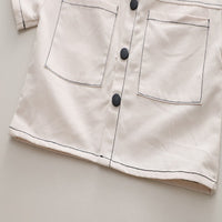 Load image into Gallery viewer, 2 Pieces Set Baby Kid Boys Solid Color Tops And Shorts Wholesale 250604114
