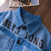 Load image into Gallery viewer, 2 Pieces Set Baby Kid Boys Letters Shirts And Solid Color Shorts Wholesale 250604115
