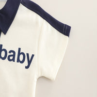 Load image into Gallery viewer, 2 Pieces Set Baby Kid Boys Letters Color-blocking Tops And Shorts Wholesale 250604117
