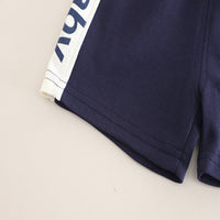 Load image into Gallery viewer, 2 Pieces Set Baby Kid Boys Letters Color-blocking Tops And Shorts Wholesale 250604117
