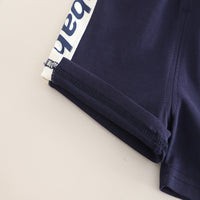 Load image into Gallery viewer, 2 Pieces Set Baby Kid Boys Letters Color-blocking Tops And Shorts Wholesale 250604117

