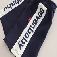 Load image into Gallery viewer, 2 Pieces Set Baby Kid Boys Letters Color-blocking Tops And Shorts Wholesale 250604117
