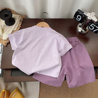 Load image into Gallery viewer, 2 Pieces Set Baby Kid Boys Letters Tops And Solid Color Shorts Wholesale 250604118
