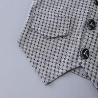 Load image into Gallery viewer, 3 Pieces Set Baby Kid Boys Striped Shirts Checked Vests Waistcoats And Shorts Wholesale 250604119
