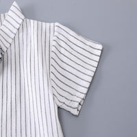 Load image into Gallery viewer, 3 Pieces Set Baby Kid Boys Striped Shirts Checked Vests Waistcoats And Shorts Wholesale 250604119
