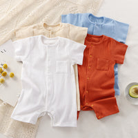 Load image into Gallery viewer, Baby Girls Boys Solid Color Rompers Wholesale 25060413
