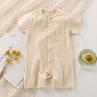 Load image into Gallery viewer, Baby Girls Boys Solid Color Rompers Wholesale 25060413

