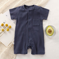 Load image into Gallery viewer, Baby Girls Boys Solid Color Rompers Wholesale 25060413
