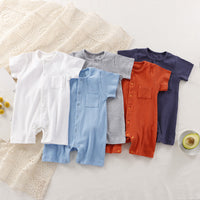 Load image into Gallery viewer, Baby Girls Boys Solid Color Rompers Wholesale 25060413
