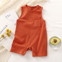 Load image into Gallery viewer, Baby Boys Solid Color Rompers Wholesale 25060415
