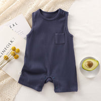 Load image into Gallery viewer, Baby Boys Solid Color Rompers Wholesale 25060415

