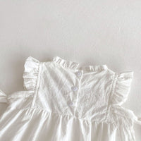 Load image into Gallery viewer, Baby Girls Flower Embroidered Rompers Wholesale 25060424
