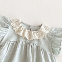 Load image into Gallery viewer, Baby Girls Solid Color Rompers Wholesale 25060426
