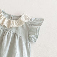 Load image into Gallery viewer, Baby Girls Solid Color Rompers Wholesale 25060426
