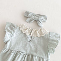 Load image into Gallery viewer, Baby Girls Solid Color Rompers Wholesale 25060426
