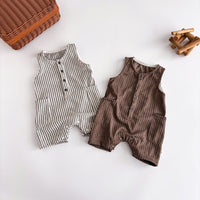 Load image into Gallery viewer, Baby Boys Striped Rompers Wholesale 25060427
