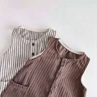 Load image into Gallery viewer, Baby Boys Striped Rompers Wholesale 25060427
