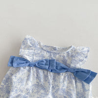 Load image into Gallery viewer, Baby Girls Color-blocking Bow Rompers Wholesale 25060431
