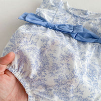 Load image into Gallery viewer, Baby Girls Color-blocking Bow Rompers Wholesale 25060431
