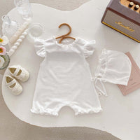 Load image into Gallery viewer, Baby Girls Solid Color Rompers Wholesale 25060432
