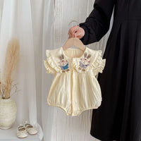 Load image into Gallery viewer, Baby Girls Solid Color Cartoon Rompers Wholesale 25060433

