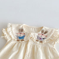 Load image into Gallery viewer, Baby Girls Solid Color Cartoon Rompers Wholesale 25060433
